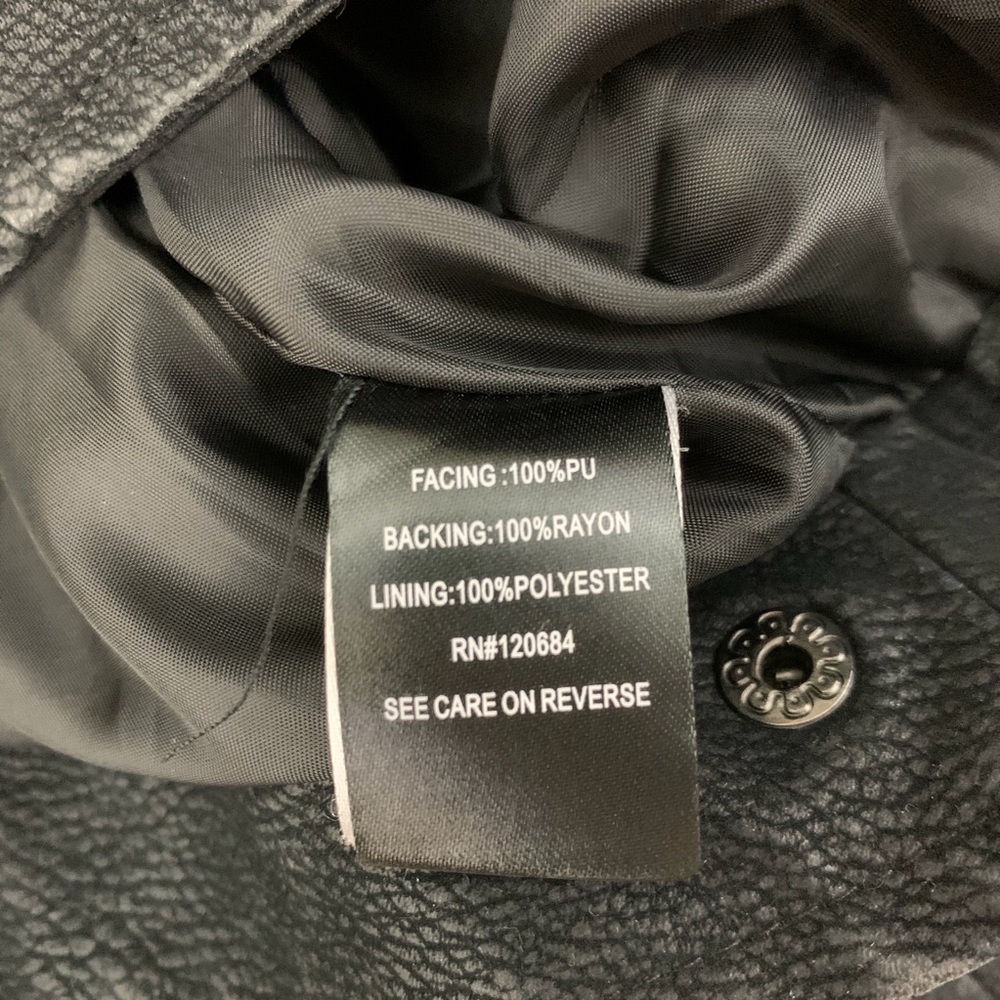 Torrid black faux suede zip up biker moto jacket - Picture 7 of 12